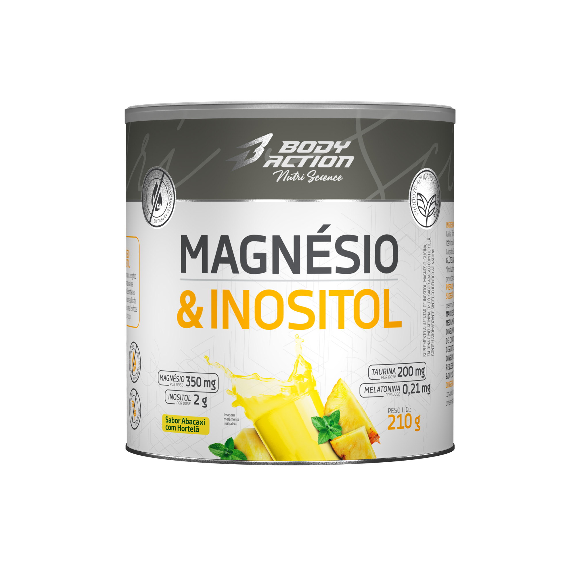 Magnésio & Inositol 210g magnesiosaude